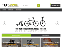 Tablet Screenshot of monocycle-shop.ch